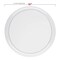 Clear Flat Round Disposable Plastic Dinner Plates - 10" (120 Plates)